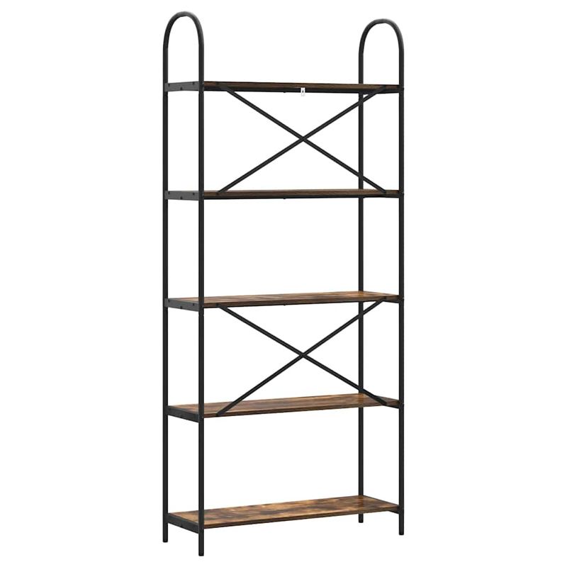 Casa si Gradina - Mobilier - Biblioteci si rafturi - Biblioteci - Raft pentru carti Stejar afumat 80 x 30 x 183 cm Lemn compozit - Infinity.ro