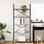 Casa si Gradina - Mobilier - Biblioteci si rafturi - Biblioteci - Raft pentru carti sonoma gri 80 x 30 x 183 cm Lemn compozit - Infinity.ro