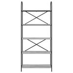 Casa si Gradina - Mobilier - Biblioteci si rafturi - Biblioteci - Raft pentru carti sonoma gri 80 x 30 x 183 cm Lemn compozit - Infinity.ro