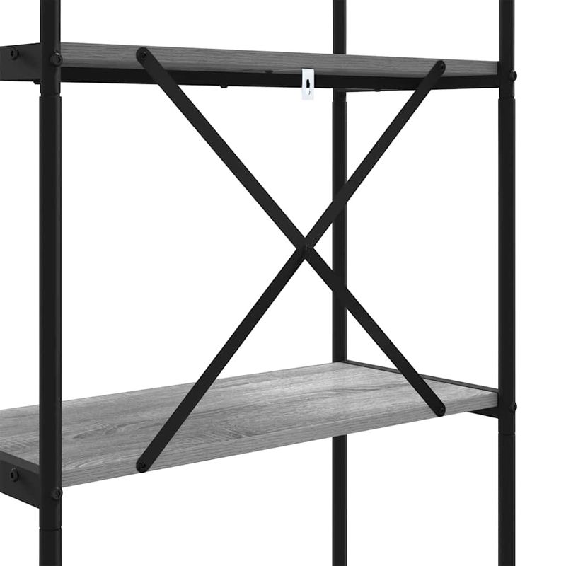 Casa si Gradina - Mobilier - Biblioteci si rafturi - Biblioteci - Raft pentru carti sonoma gri 80 x 30 x 183 cm Lemn compozit - Infinity.ro