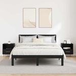 Casa si Gradina - Mobilier - Comode si corpuri - Noptiere - Noptiera cu sertar 2 pcs Negru 40 x 35 x 47.5 cm Lemn compozit - Infinity.ro
