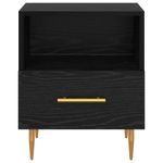 Casa si Gradina - Mobilier - Comode si corpuri - Noptiere - Noptiera cu sertar 2 pcs Negru 40 x 35 x 47.5 cm Lemn compozit - Infinity.ro