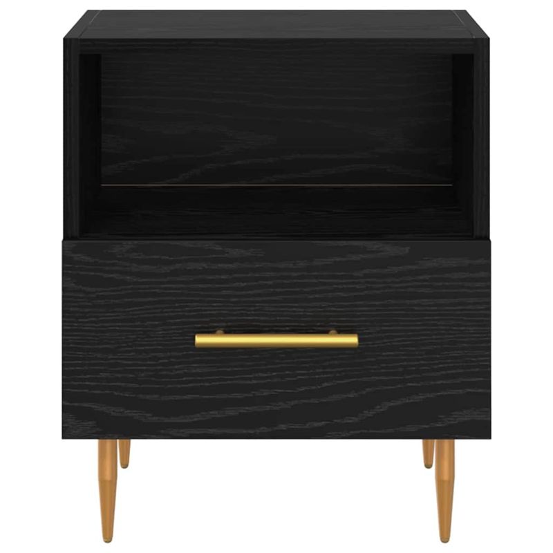 Casa si Gradina - Mobilier - Comode si corpuri - Noptiere - Noptiera cu sertar 2 pcs Negru 40 x 35 x 47.5 cm Lemn compozit - Infinity.ro