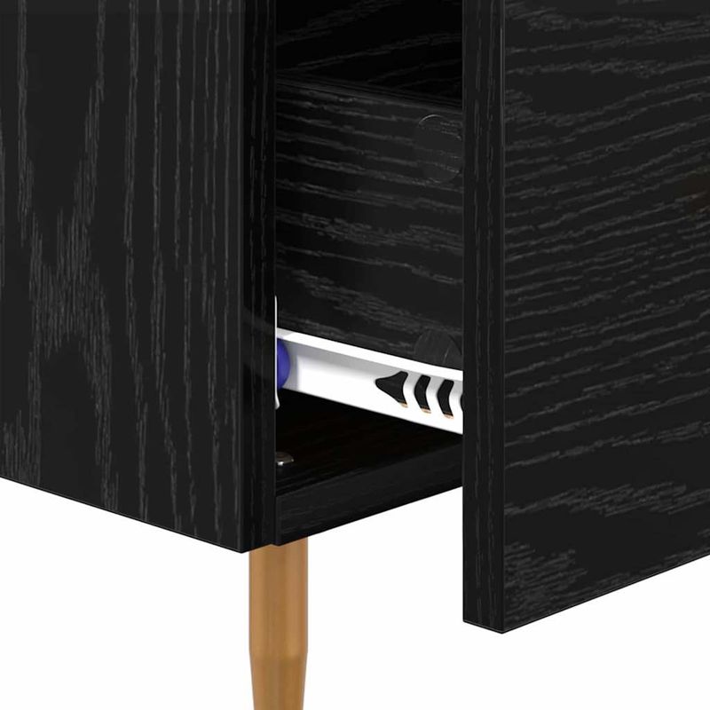 Casa si Gradina - Mobilier - Comode si corpuri - Noptiere - Noptiera cu sertar 2 pcs Negru 40 x 35 x 47.5 cm Lemn compozit - Infinity.ro
