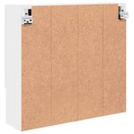Casa si Gradina - Mobilier - Mobilier baie - Comode baie - Dulap cu oglinda cu raft Alb 59 x 17 x 55 cm Lemn compozit - Infinity.ro