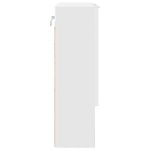 Casa si Gradina - Mobilier - Comode si corpuri - Masute de toaleta - Dulap cu oglinda cu raft Alb foarte lucios 59 x 17 x 55 cm - Infinity.ro