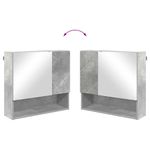 Casa si Gradina - Mobilier - Mobilier baie - Comode baie - Dulap cu oglinda cu usa Gri beton 59 x 17 x 55 cm Lemn compozit - Infinity.ro