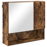 Casa si Gradina - Mobilier - Mobilier baie - Comode baie - Dulap cu oglinda Stejar afumat 59 x 17 x 55 cm Lemn compozit - Infinity.ro