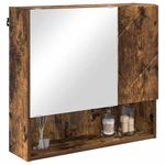 Casa si Gradina - Mobilier - Mobilier baie - Comode baie - Dulap cu oglinda Stejar afumat 59 x 17 x 55 cm Lemn compozit - Infinity.ro