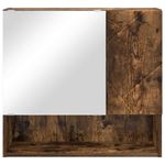 Casa si Gradina - Mobilier - Mobilier baie - Comode baie - Dulap cu oglinda Stejar afumat 59 x 17 x 55 cm Lemn compozit - Infinity.ro