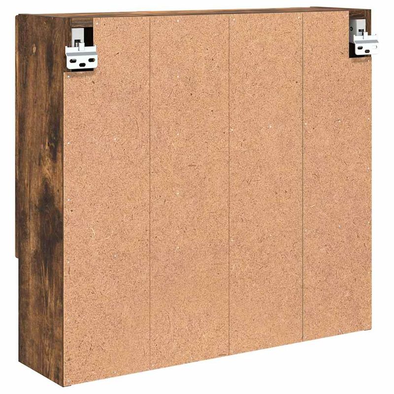 Casa si Gradina - Mobilier - Mobilier baie - Comode baie - Dulap cu oglinda Stejar afumat 59 x 17 x 55 cm Lemn compozit - Infinity.ro