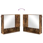 Casa si Gradina - Mobilier - Mobilier baie - Comode baie - Dulap cu oglinda Stejar afumat 59 x 17 x 55 cm Lemn compozit - Infinity.ro