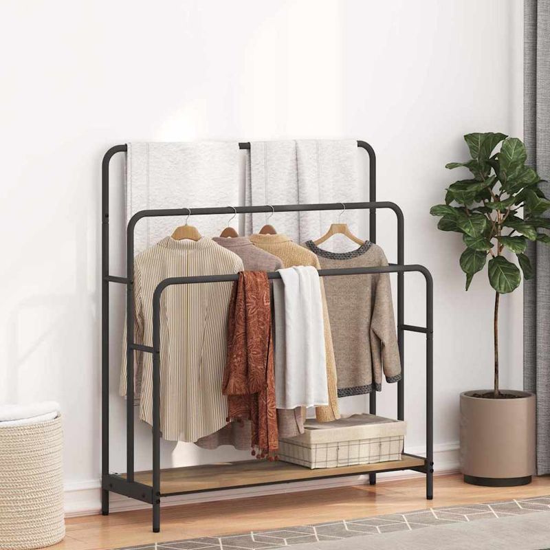Casa si Gradina - Mobilier - Organizare si depozitare - Cuiere - Stativ pentru haine cu raft stejar artizanal 90 x 30 x 100.5 cm - Infinity.ro