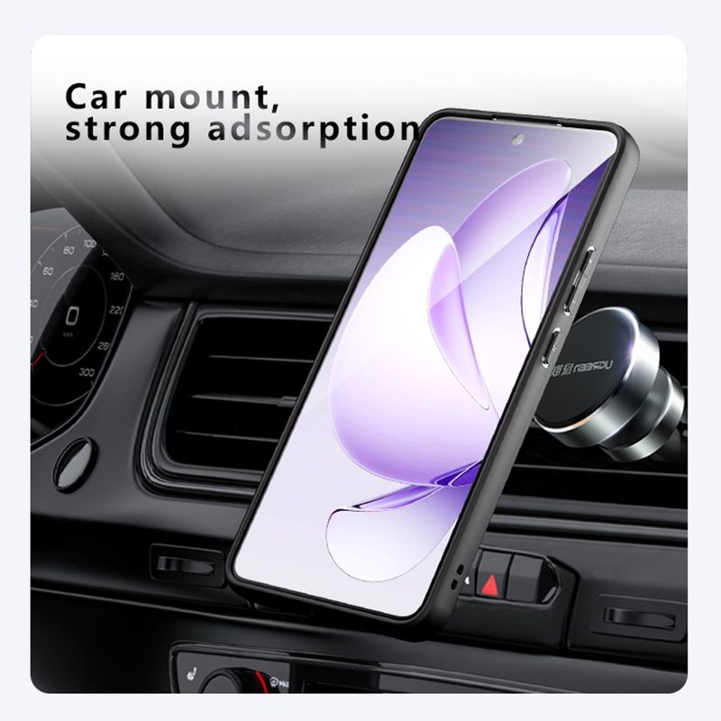 Laptop, Telefoane si Tablete - Telefoane mobile si accesorii - Accesorii Telefoane - Huse telefoane - Husa pentru Oppo Reno13 F 4G / Reno13 F 5G / Reno13 FS 5G - Techsuit PureFrost MagSafe - Negru - Infinity.ro