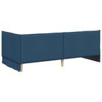Casa si Gradina - Mobilier - Paturi si accesorii - Paturi - Cadru de pat coltar cu headboard albastru 80 x 200 cm tesatura - Infinity.ro