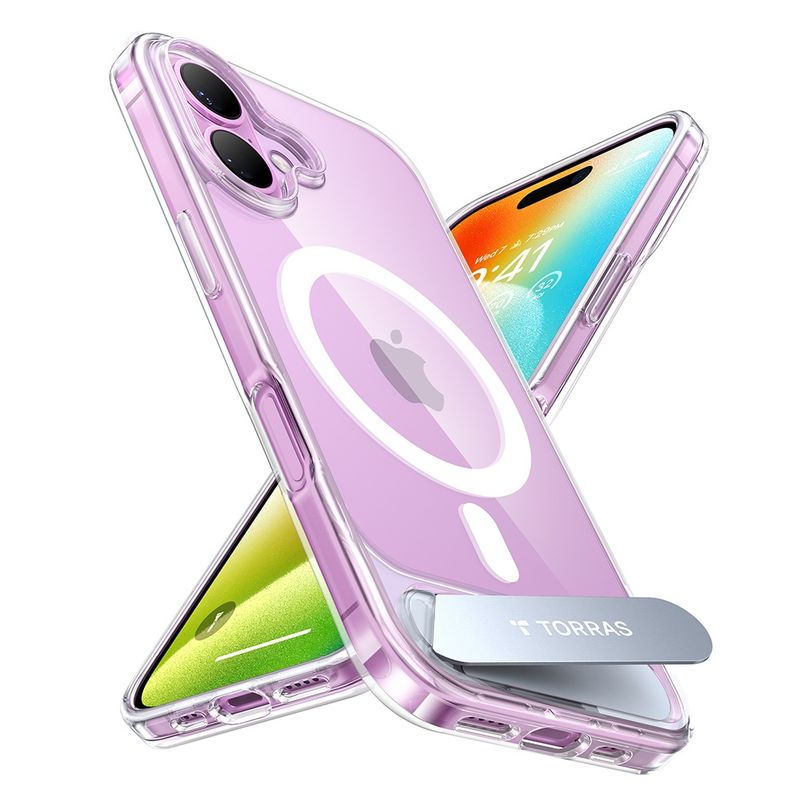 Laptop, Telefoane si Tablete - Telefoane mobile si accesorii - Accesorii Telefoane - Huse telefoane - Husa pentru iPhone 16 - Torras Pstand MagSafe - Transparent - Infinity.ro