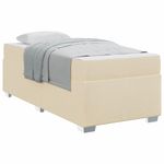 Casa si Gradina - Mobilier - Paturi si accesorii - Paturi - Cadru de pat Crem 90 x 190 cm tesatura - Infinity.ro