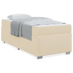 Casa si Gradina - Mobilier - Paturi si accesorii - Paturi - Cadru de pat Crem 90 x 190 cm tesatura - Infinity.ro