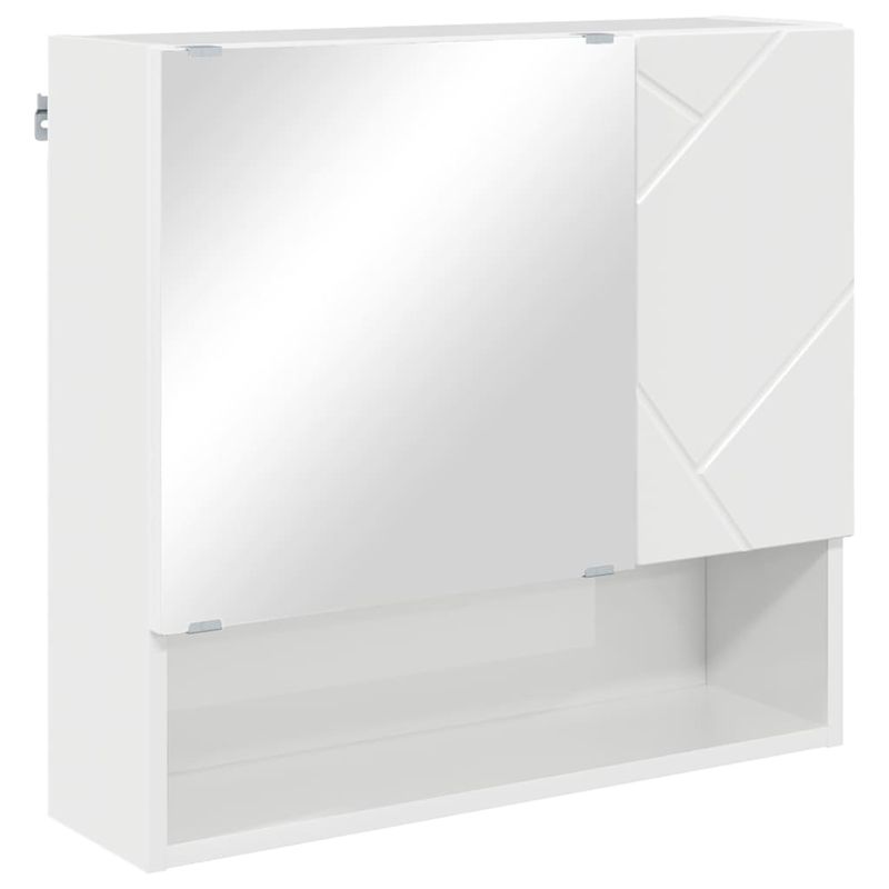 Casa si Gradina - Mobilier - Mobilier baie - Corpuri baie - Set de mobilier pentru baie cu sertar 5 pcs Alb foarte lucios - Infinity.ro