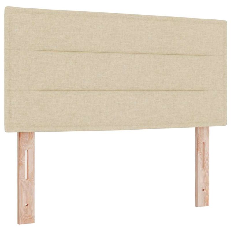 Casa si Gradina - Mobilier - Paturi si accesorii - Paturi - Pat boxspring cu saltea cu saltea cu headboard Crem 80 x 200 cm - Infinity.ro