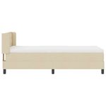 Casa si Gradina - Mobilier - Paturi si accesorii - Paturi - Pat boxspring cu saltea cu saltea cu headboard Crem 80 x 200 cm - Infinity.ro