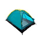 Sport si Outdoor - Camping - Corturi camping - Cort pentru camping, pentru 2 persoane, din poliester si fibra, inchidere frontala. rezistent UV si apa, 205x150x100 cm - Infinity.ro
