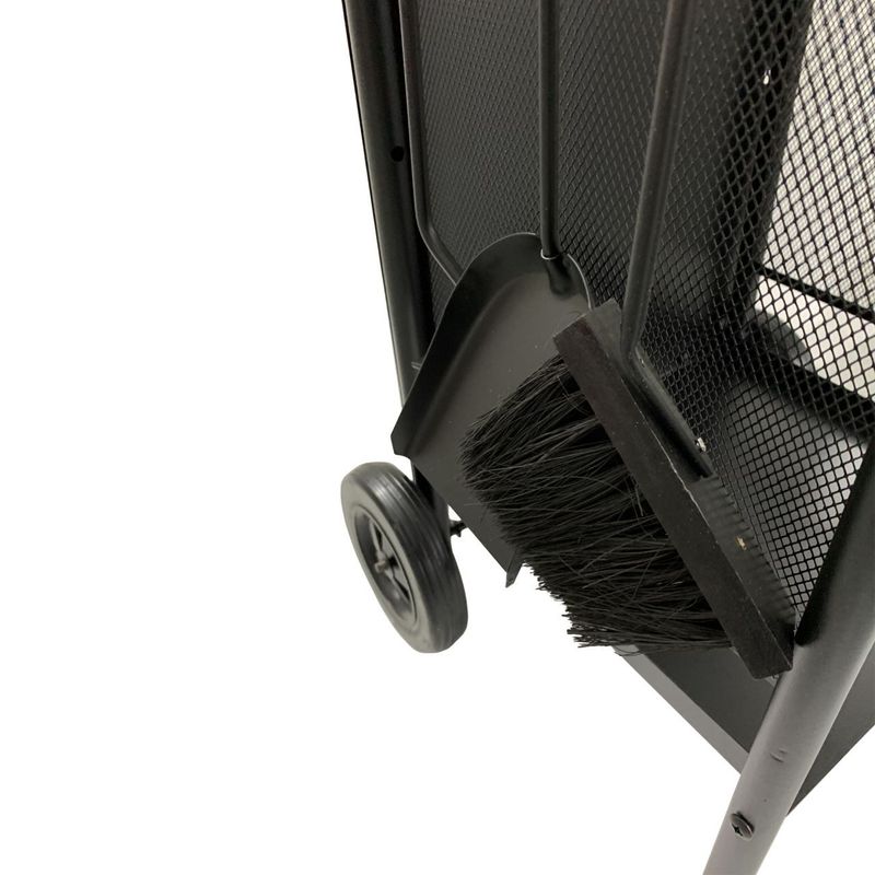 Casa si Gradina - Termice - Sobe, Seminee si accesorii - Accesorii seminee si sobe - Suport cu roti pentru lemne + 3 accesorii pentru sobe si seminee - Infinity.ro