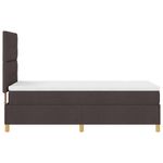 Casa si Gradina - Mobilier - Paturi si accesorii - Paturi - Pat cu arcuri cu saltea Maro inchis 90 x 190 cm tesatura - Infinity.ro
