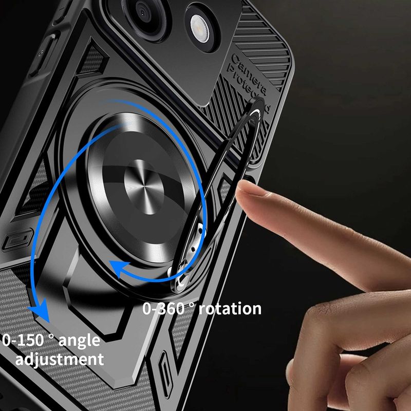 Laptop, Telefoane si Tablete - Telefoane mobile si accesorii - Accesorii Telefoane - Huse telefoane - Husa pentru Oppo A5 Pro 4G / A5 Pro 5G - Techsuit RuggedCam - Negru - Infinity.ro