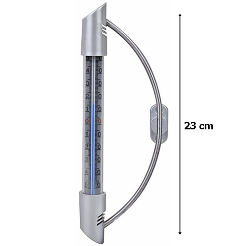 TV, Audio-Video si Foto - Optica, astronomie si metrologie - Meteorologie - Termometre Meteo - Termometru metalic 23cm pentru interior/exterior Longbow -50ﾰ C + 50ﾰ C - Infinity.ro
