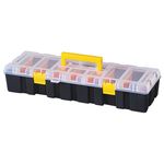 Casa si Gradina - Constructii - Depozitare, transport si protectie - Organizatoare si cutii scule - Cutie transport cu maner plastic,9 compartimente,46x14x9 cm, max 9kg - Infinity.ro