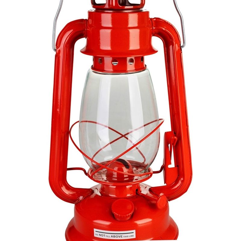 Casa si Gradina - Corpuri si surse de iluminat - Veioze si lampi - Lampadare - Lampa cu gaz lampant, SGTT Red, inaltime 30 cm, cu agatatoare - Infinity.ro