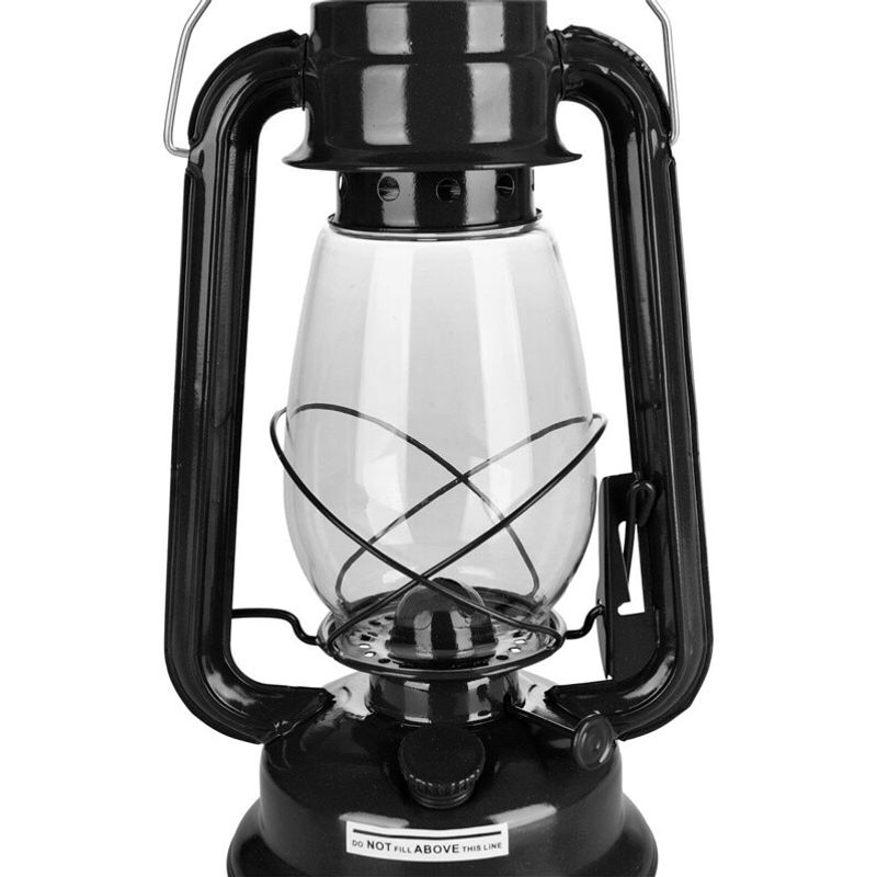 Casa si Gradina - Corpuri si surse de iluminat - Veioze si lampi - Lampadare - Lampa cu gaz lampant, SGTT Black, inaltime 30 cm, cu agatatoare - Infinity.ro