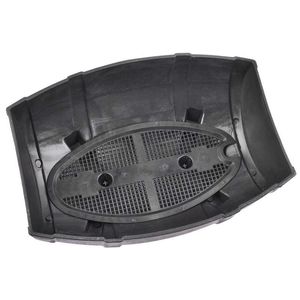 Ghiveci decorativ Half-Barrel Teak din plastic pentru terase sau gradini 41.5x30x19cm