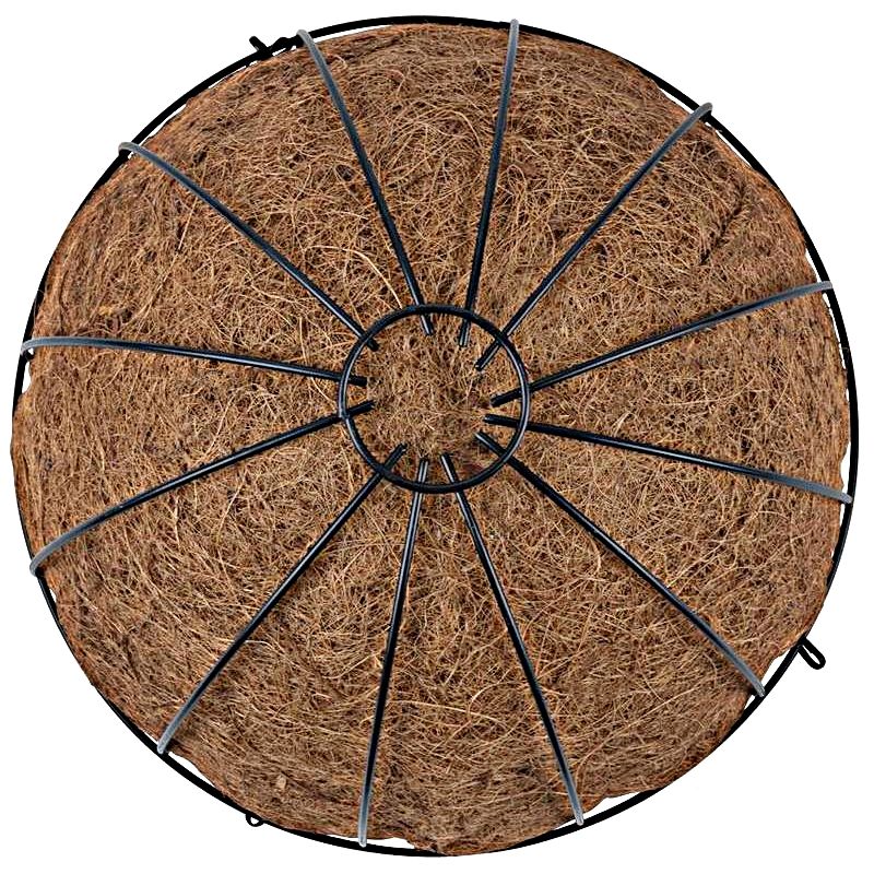 Casa si Gradina - Gradinarit si plante - Plante si ghivece - Ghivece si suporturi - Suport pentru flori din cocos si metal SGTT Coconut 30x30x14 cm - Infinity.ro