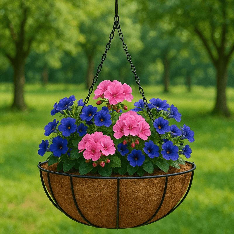 Casa si Gradina - Gradinarit si plante - Plante si ghivece - Ghivece si suporturi - Suport pentru flori din cocos si metal SGTT Coconut 30x30x14 cm - Infinity.ro