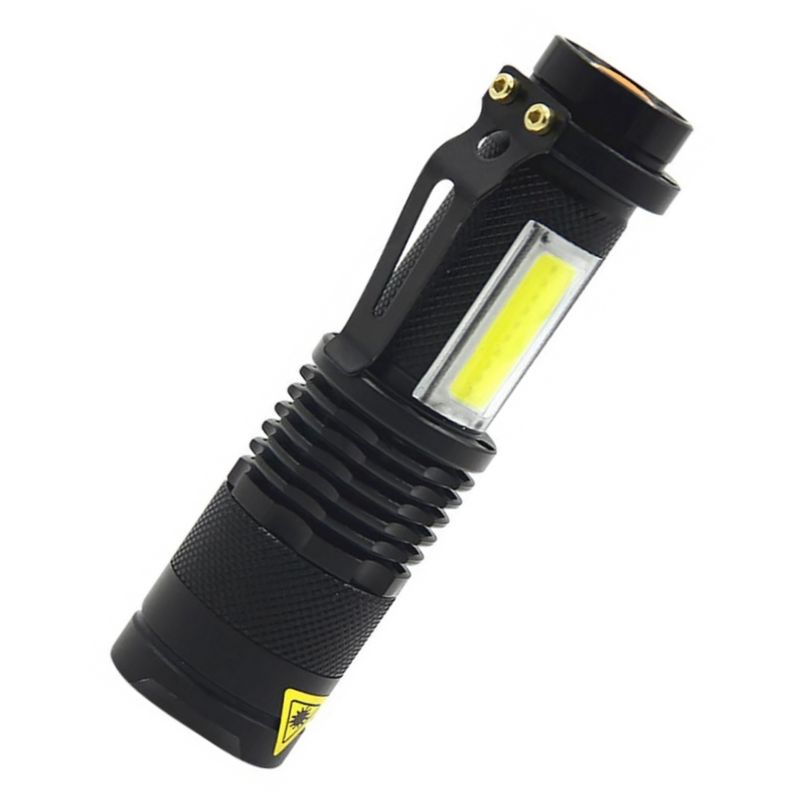 Casa si Gradina - Corpuri si surse de iluminat - Iluminat exterior - Lanterne - Lanterna metalica portabila cu Led 3W, 70+65 lm, functie Zoom - Infinity.ro