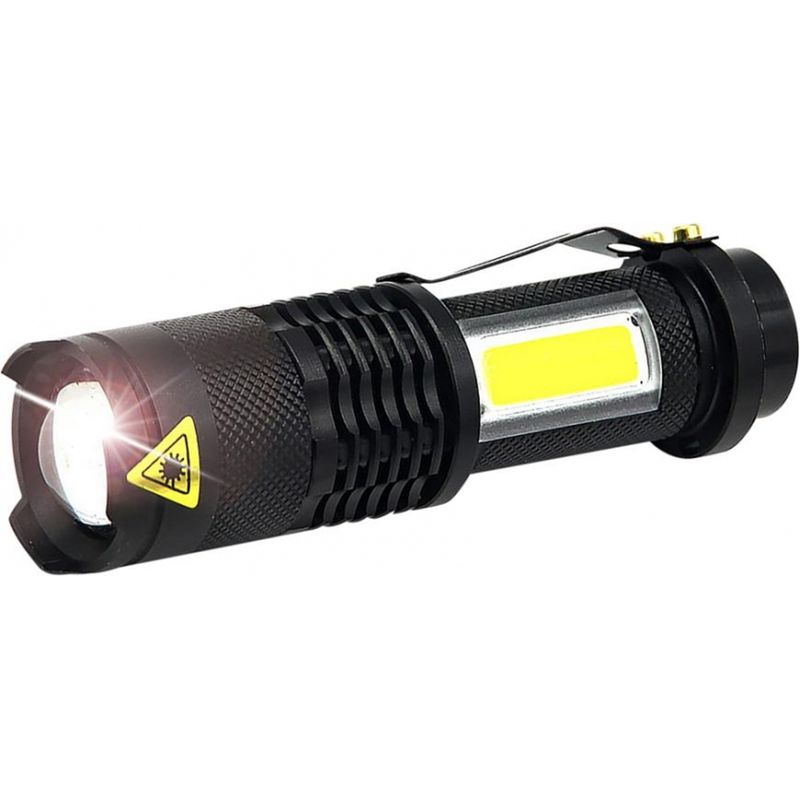 Casa si Gradina - Corpuri si surse de iluminat - Iluminat exterior - Lanterne - Lanterna metalica portabila cu Led 3W, 70+65 lm, functie Zoom - Infinity.ro