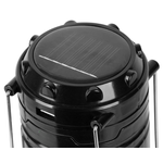 Casa si Gradina - Corpuri si surse de iluminat - Iluminat exterior - Lanterne - Lanterna LED cu acumulator 1200mAh, pentru camping cu incarcare solara si USB, 80lm, efect flacara - Infinity.ro