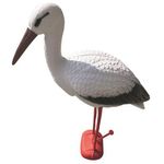 Casa si Gradina - Decoratiuni - Obiecte decorative - Accesorii decorative - Decoratiune pentru gradina White Stork,rasina sintetica,72 x 20 x 72cm - Infinity.ro