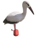 Casa si Gradina - Decoratiuni - Obiecte decorative - Accesorii decorative - Decoratiune pentru gradina White Stork,rasina sintetica,72 x 20 x 72cm - Infinity.ro