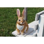 Casa si Gradina - Decoratiuni - Obiecte decorative - Accesorii decorative - Decoratiune pentru gradina Rabbit,rasina sintetica,18,5 x 15,5 x 26cm - Infinity.ro
