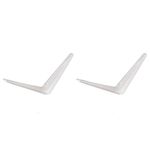 Casa si Gradina - Mobilier - Feronerie si accesorii mobila - Set 2 bucati suport pentru raft tip consola SGTT 250x300x45 mm, culoare alba - Infinity.ro