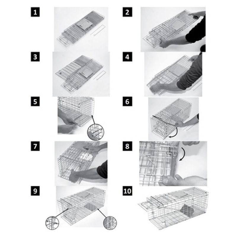 Market - Curatenie si intretinere casa - Produse menaj - Insecticide si capcane - Capcana pentru rozatoare, dimensiune 79x28x33 cm, Pliabila - Infinity.ro