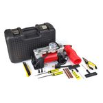 Auto si Moto - Reparatii si depanare - Compresoare auto - Compresor auto profesional, 2 cilindri, alimentare 12V, 60l/min in cutie transport plastic - Infinity.ro
