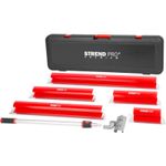 Casa si Gradina - Constructii - Vopsea si tencuieli - Unelte de vopsit si tencuit - Set profesional cu 5 gletiere din inox 0. 3mm, maner telescopic, geanta transport, 25, 40, 60, 80, 100 cm - Infinity.ro