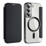 Laptop, Telefoane si Tablete - Telefoane mobile si accesorii - Accesorii Telefoane - Huse telefoane - Husa pentru Samsung Galaxy S22 5G - Techsuit SmartMag Book Case - Negru - Infinity.ro