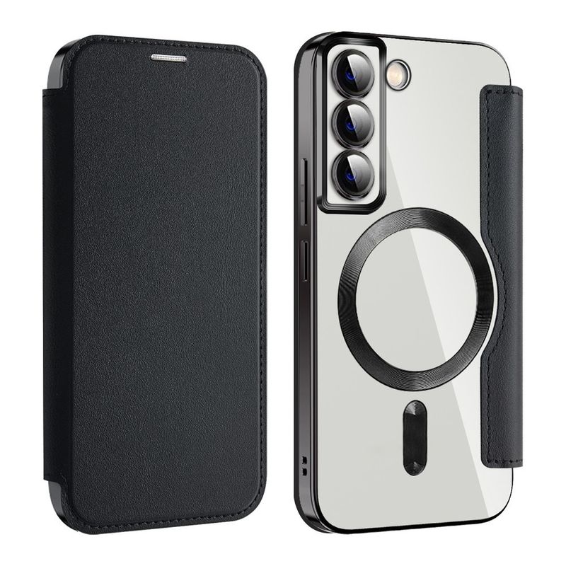 Laptop, Telefoane si Tablete - Telefoane mobile si accesorii - Accesorii Telefoane - Huse telefoane - Husa pentru Samsung Galaxy S22 5G - Techsuit SmartMag Book Case - Negru - Infinity.ro