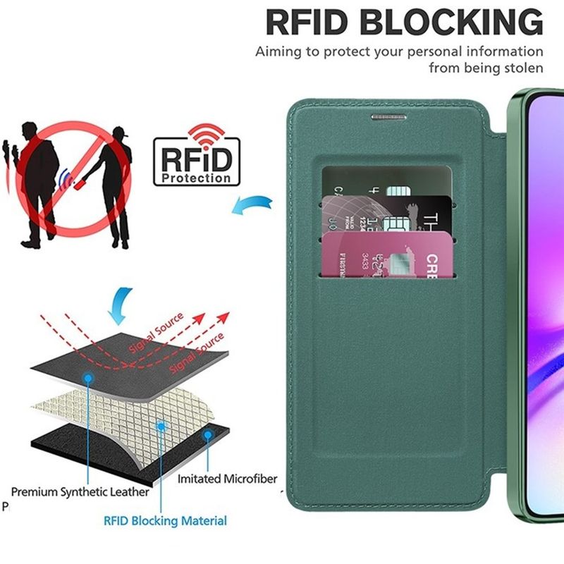 Laptop, Telefoane si Tablete - Telefoane mobile si accesorii - Accesorii Telefoane - Huse telefoane - Husa pentru Samsung Galaxy A05s - Techsuit SmartMag Book Case - Verde - Infinity.ro