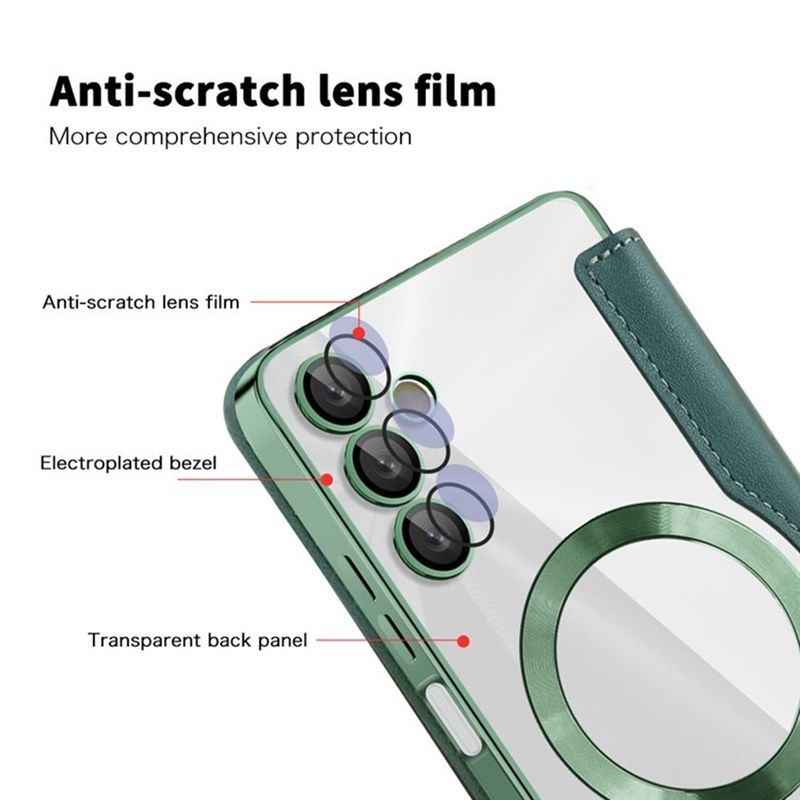 Laptop, Telefoane si Tablete - Telefoane mobile si accesorii - Accesorii Telefoane - Huse telefoane - Husa pentru Samsung Galaxy A05s - Techsuit SmartMag Book Case - Verde - Infinity.ro
